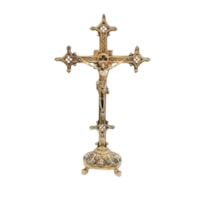 CRUCIFIXO DE MESA 44X27 BRONZE