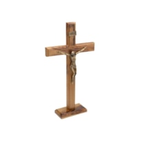 CRUCIFIXO DE MESA SÃO BENTO 35CM DE ALTURA