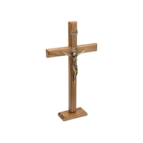 CRUCIFIXO DE MESA SÃO BENTO 40CM DE ALTURA