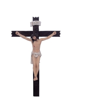 CRUCIFIXO DE PAREDE 20CM DE ALTURA