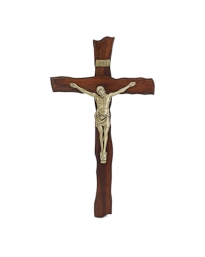 CRUCIFIXO DE PAREDE MADEIRA