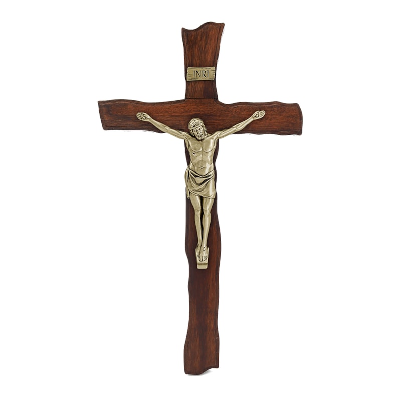 CRUCIFIXO DE PAREDE MADEIRA