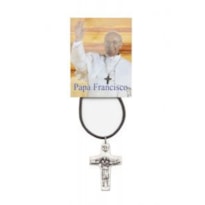 CRUZ PASTORAL ITALIANA PAPA FRANCISCO COM CORDÃO