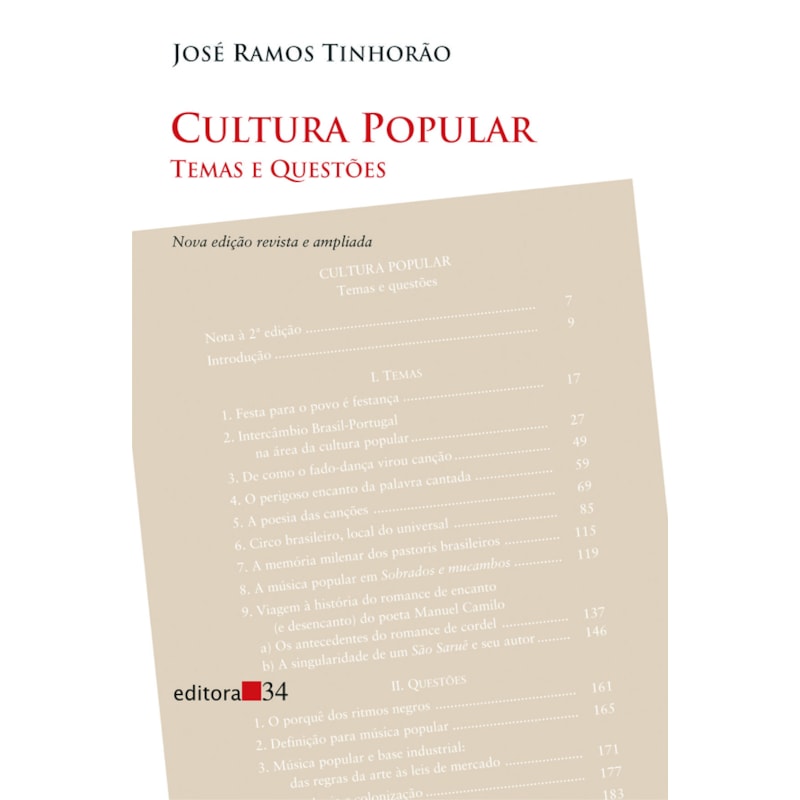 CULTURA POPULAR: TEMAS E QUESTÕES