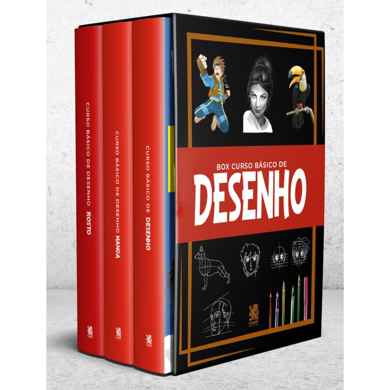 CURSO BÁSICO DE DESENHO - BOX COM 3 LIVROS