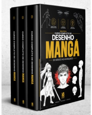 CURSO COMPLETO DE DESENHO MANGÁ | BOX COM 3 LIVROS