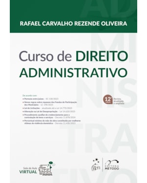 CURSO DE DIREITO ADMINISTRATIVO - 12ª EDIÇÃO 2024