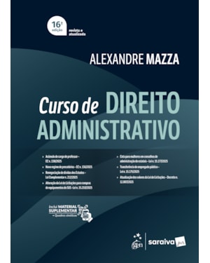 CURSO DE DIREITO ADMINISTRATIVO - 16ª EDIÇÃO 2026