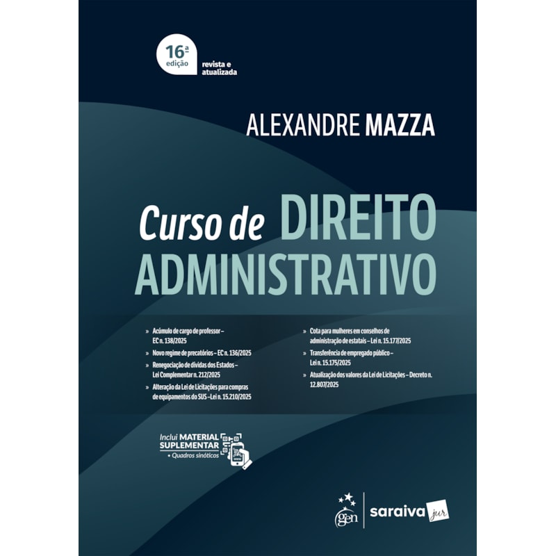 CURSO DE DIREITO ADMINISTRATIVO - 16ª EDIÇÃO 2026