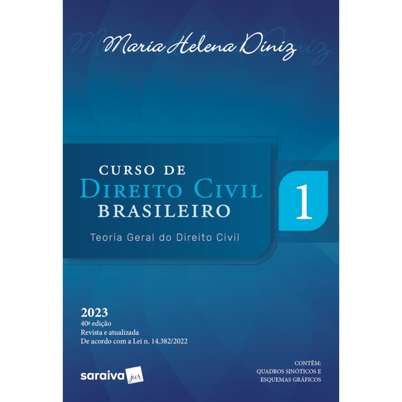CURSO DE DIREITO CIVIL BRASILEIRO - TEORIA GERAL DO DIREITO CIVIL - VOL.1 - 40ª EDIÇÃO 2023