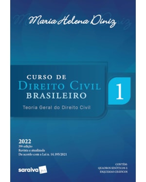 CURSO DE DIREITO CIVIL BRASILEIRO - VOL.1 - 39ª EDIÇÃO 2022