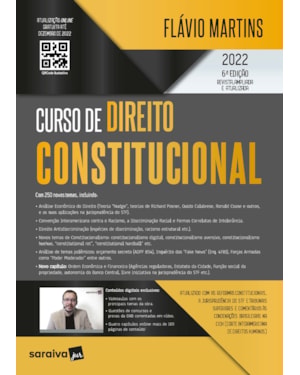 CURSO DE DIREITO CONSTITUCIONAL - 6ª EDIÇÃO 2022