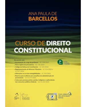 CURSO DE DIREITO CONSTITUCIONAL - 7ª EDIÇÃO 2026