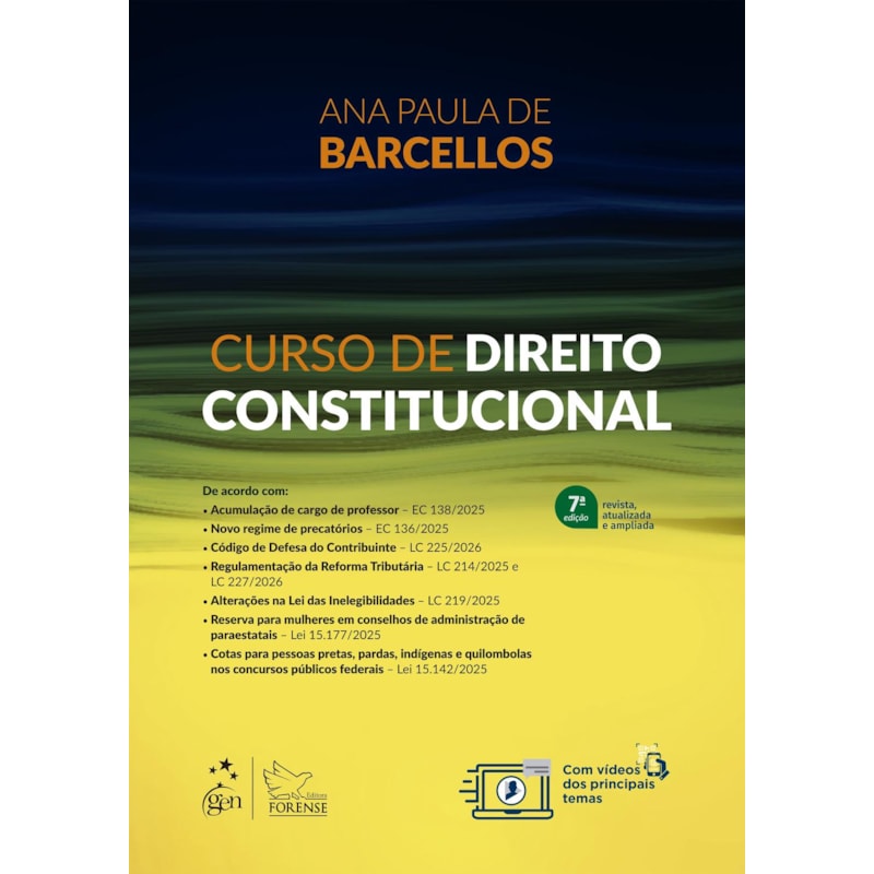CURSO DE DIREITO CONSTITUCIONAL - 7ª EDIÇÃO 2026