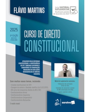 CURSO DE DIREITO CONSTITUCIONAL - 9ª EDIÇÃO 2025