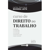 CURSO DE DIREITO DO TRABALHO - 15ª EDIÇÃO 2023