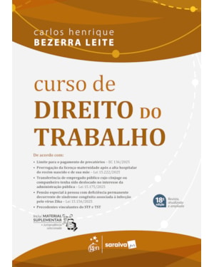 CURSO DE DIREITO DO TRABALHO - 18ª EDIÇÃO 2026