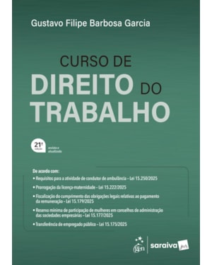 CURSO DE DIREITO DO TRABALHO - 21ª EDIÇÃO 2026