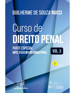 CURSO DE DIREITO PENAL - PARTE ESPECIAL - VOL. 3