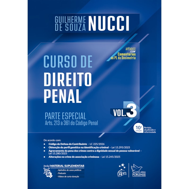 CURSO DE DIREITO PENAL - VOL.3 - 10ª EDIÇÃO 2026