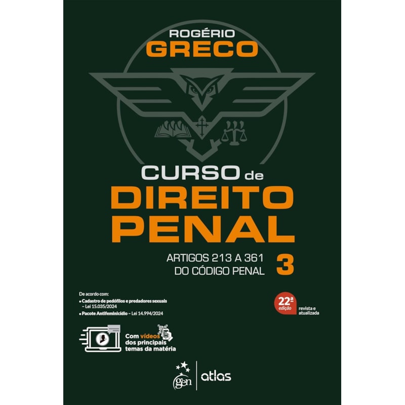 CURSO DE DIREITO PENAL VOL.3 - 22ª EDIÇÃO 2025