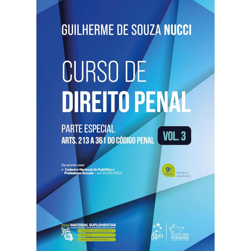 CURSO DE DIREITO PENAL - VOL.3 - 9ª EDIÇÃO 2025