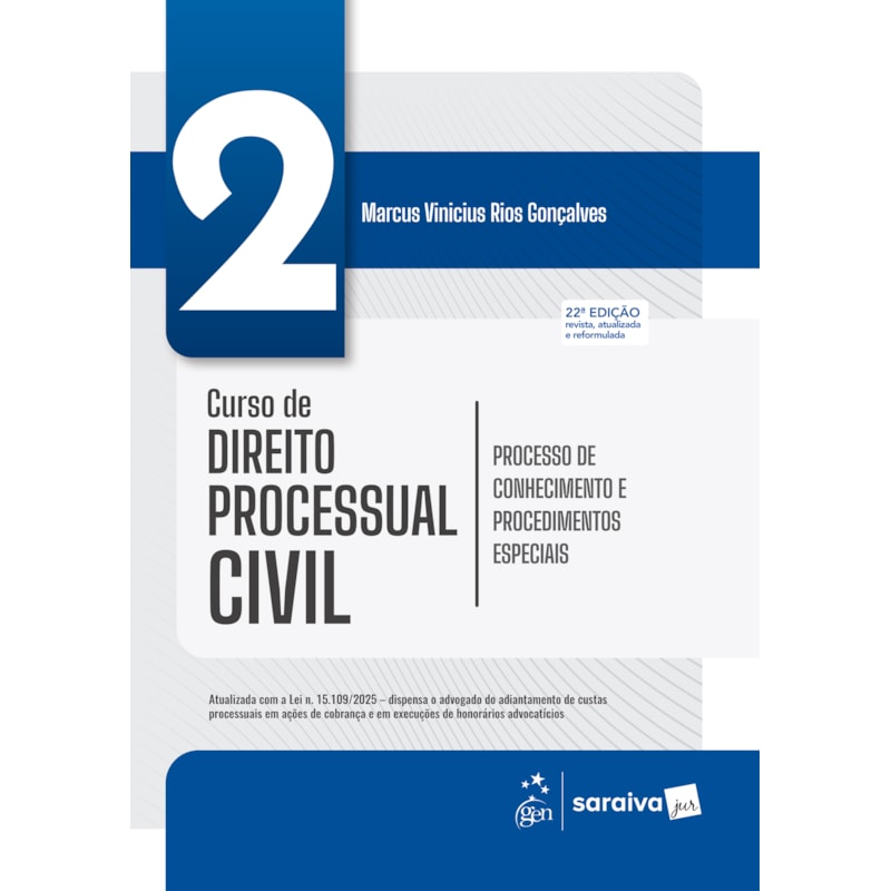 CURSO DE DIREITO PROCESSUAL CIVIL - PROCESSO DE CONHECIMENTO - VOL.2 - 22ª EDIÇÃO 2026