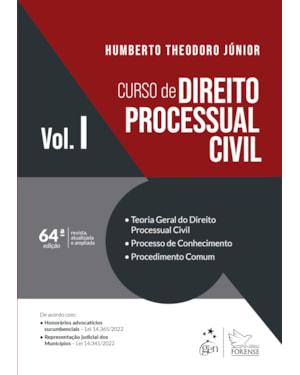 CURSO DE DIREITO PROCESSUAL CIVIL - VOL. 1