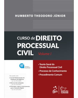 CURSO DE DIREITO PROCESSUAL CIVIL - VOL. 1