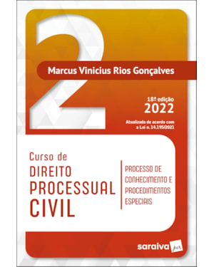 CURSO DE DIREITO PROCESSUAL CIVIL VOL 2 - 18ª EDIÇÃO 2022