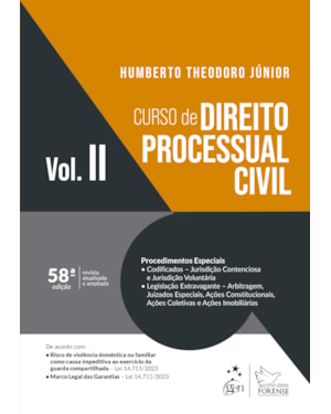 CURSO DE DIREITO PROCESSUAL CIVIL - VOL. II - 58ª EDIÇÃO 2024