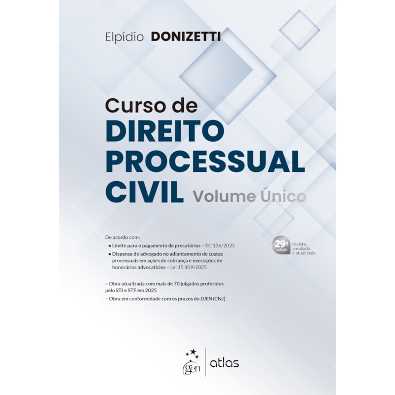 CURSO DE DIREITO PROCESSUAL CIVIL - VOL. ÚNICO - 29ª EDIÇÃO - 2026