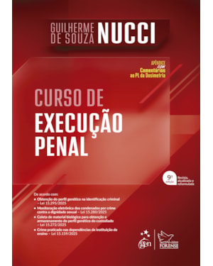 Curso de Execução Penal - 9ª Edição 2026