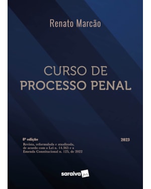 CURSO DE PROCESSO PENAL - 8ª EDIÇÃO 2023