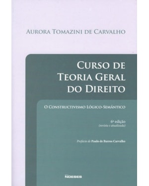 Curso de teoria geral do direito: o constructivismo lógico-semântico
