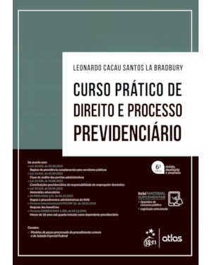CURSO PRÁTICO DE DIREITO E PROCESSO PREVIDENCIÁRIO - 6ª EDIÇÃO 2023