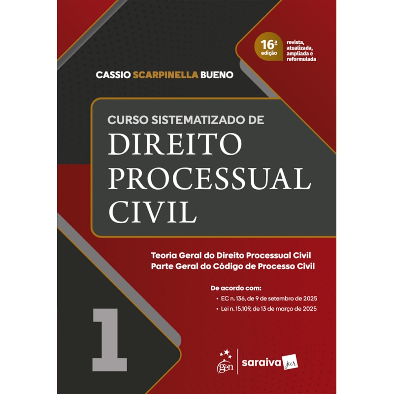 CURSO SISTEMATIZADO DE DIREITO PROCESSUAL CIVIL - VOL.1 - 16ª EDIÇÃO 2026