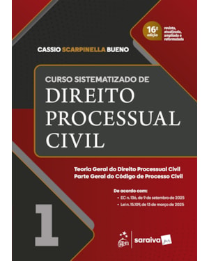 CURSO SISTEMATIZADO DE DIREITO PROCESSUAL CIVIL - VOL.1 - 16ª EDIÇÃO 2026