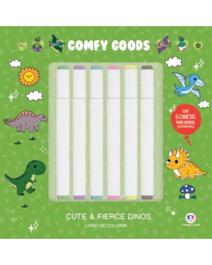 CUTE AND FIERCE DINOS - PARA COLORIR