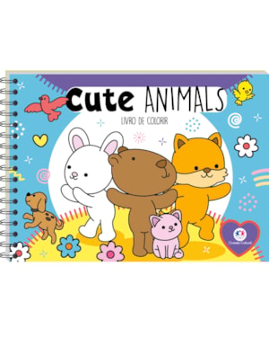 Cute Animals - Livro de Colorir