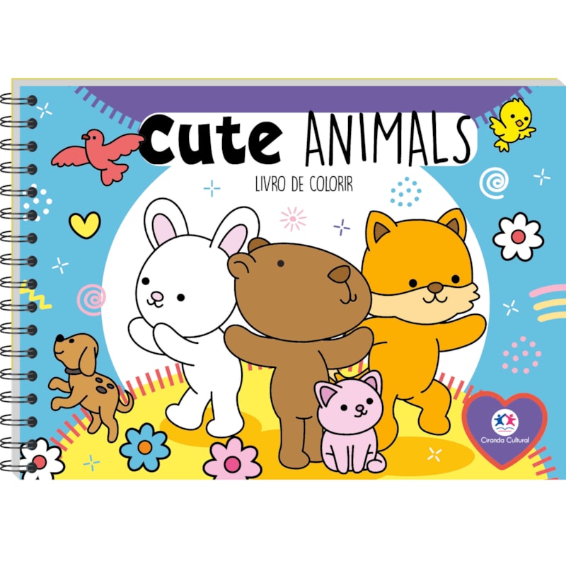 Cute animals - para colorir