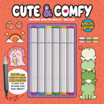 CUTE & COMFY COLORING BOOK FOR ADULTS - BOLD EASY - SPECIAL EDITION - LIVRO DE COLORIR ADULTO