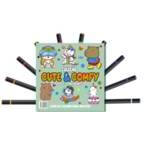 CUTE & COMFY COLORING BOOK FOR ADULTS - FOFO E ACONCHEGANTE - LIVRO DE COLORIR ADULTO