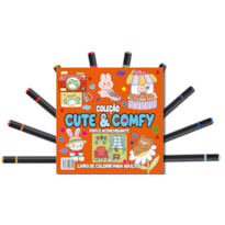 CUTE & COMFY COLORING BOOK FOR ADULTS - FOFO E ACONCHEGANTE - LIVRO DE COLORIR ADULTO
