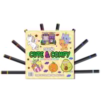 CUTE & COMFY COLORING BOOK FOR ADULTS - FOFO E ACONCHEGANTE - LIVRO DE COLORIR ADULTO