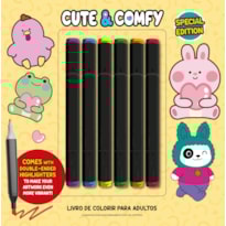 CUTE & COMFY COLORING BOOK FOR ADULTS - SPECIAL EDITION - LIVRO DE COLORIR ADULTO
