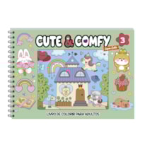 CUTE & COMFY SUPER EXTRA EDIÇÃO 03 - LIVRO DE COLORIR ADULTO - CAPA DURA HOLOGRÁFICA