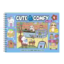 CUTE & COMFY SUPER EXTRA EDIÇÃO 04 - LIVRO DE COLORIR ADULTO - CAPA DURA HOLOGRÁFICA