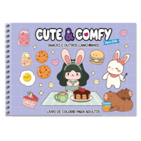 CUTE & COMFY SUPER EXTRA - SNACKS E OUTROS LANCHINHOS - LIVROS DE COLORIR ADULTO