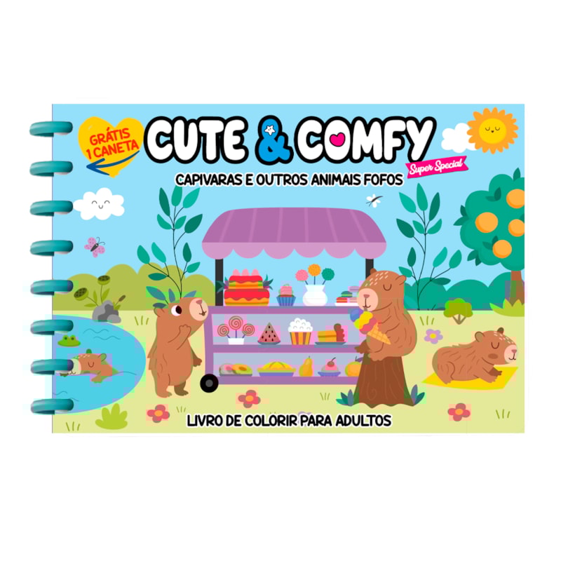 CUTE & COMFY SUPER SPECIAL EDIÇÃO 04 - CAPIVARAS E OUTROS ANIMAIS - ENCADERNAÇÃO EM DISCO